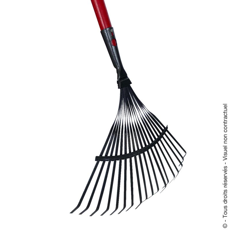 Leaf and lawn rake - Flat tines