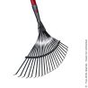 Leaf and lawn rake - Flat tines