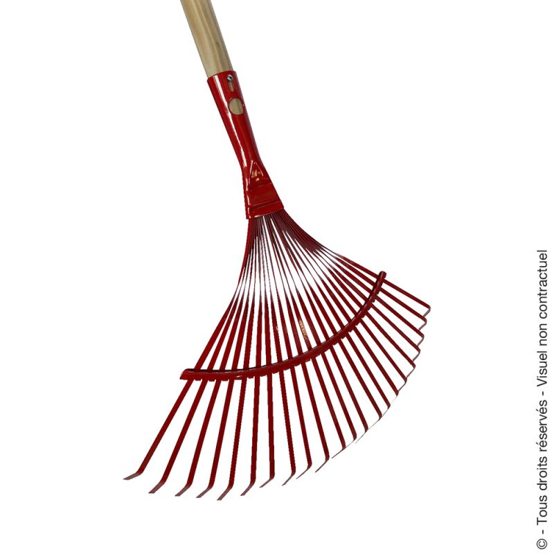 Leaf and lawn rake with flat tines - ESSENTIEL