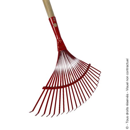 Leaf and lawn rake with flat tines - ESSENTIEL