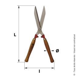 Hedge shears - Forged straight blades