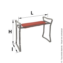 Foldaway kneeler