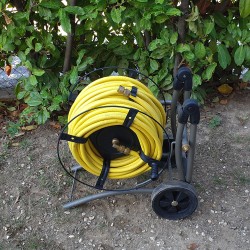 TRECK Hose reel with hose