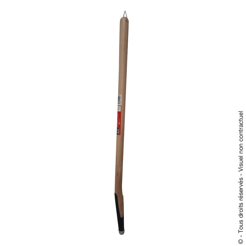 Wooden handle for digging forks, iron hanger