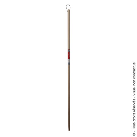 Wooden handle for lawn rakes