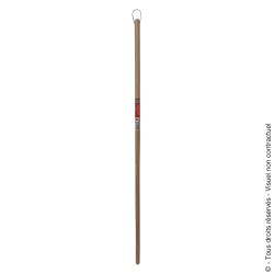 Wooden handle for road brooms