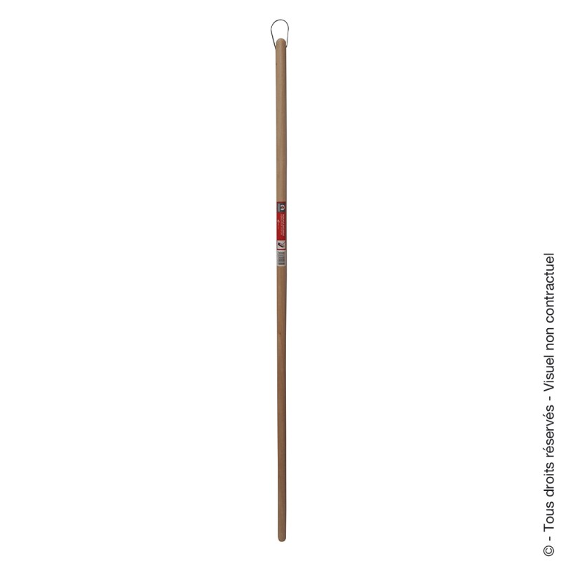 Wooden handle for road brooms