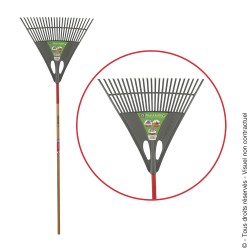 Leaf and lawn rake with handle