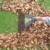 Leaf and lawn rake with handle
