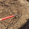 3-tine forged cultivator with weeder