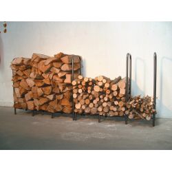 Modular outdoor log rack