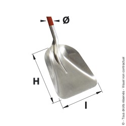 Aluminium 4-season shovel