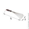 Round tines shrub rake