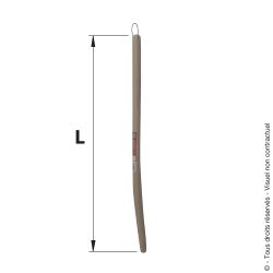 Wooden handle for digging forks, socket hanger