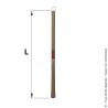 Wooden handle for oval pickaxes
