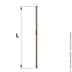 Wooden handle for prongs / hoes