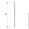 Wooden handle for lawn rakes