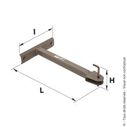 Hitching arm for XXL reel