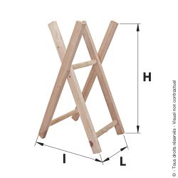 Chevalet petit modèle x2 croisillons