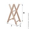 Economic woodworking log trestle - Small model