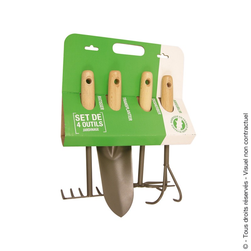 Set de 4 petits outils pour le jardin