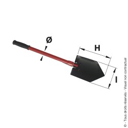 Folding shovel pickaxe