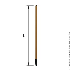 Fibre-composite handle for shovels